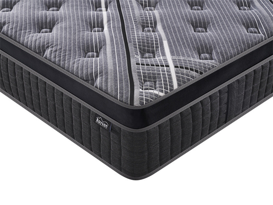 Customized Orthopedic Latex Gel Memory Foam Mattress In A Box Pocket Spring Bed Untuk Rumah Dan Hotel