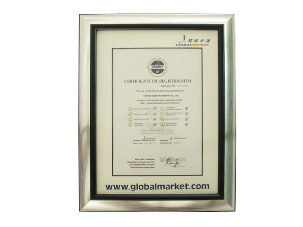 Cina FOSHAN RUIXIN NON WOVEN CO.,LTD Sertifikasi